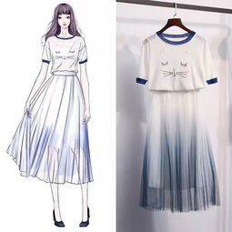 40套小清新的校園風(fēng)服裝成衣效果圖